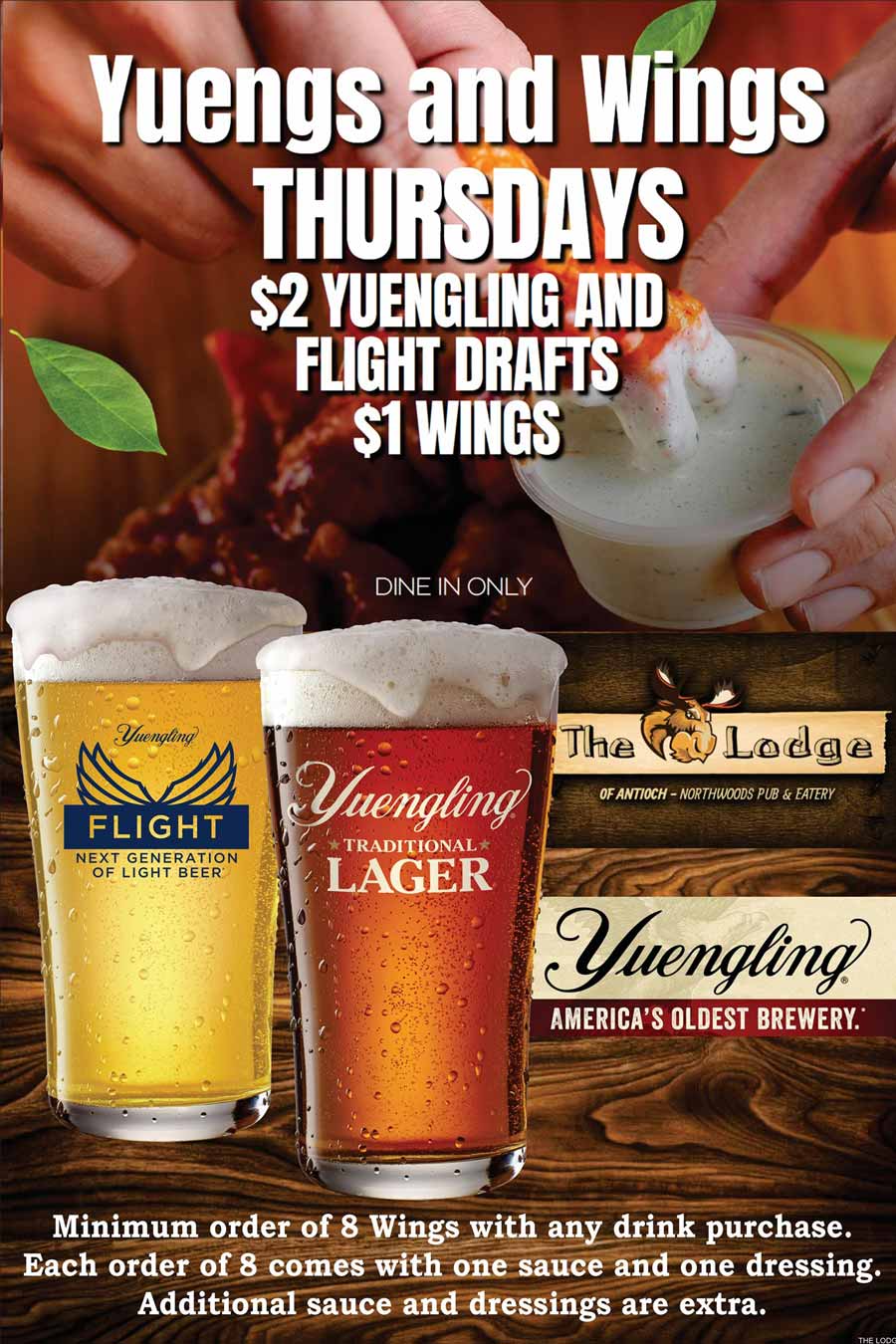 Lodge of Antioch Yuengs and Wings Thursdays